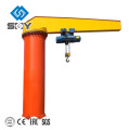 Column Mounted Electric Arm Slewing Jib Crane with Monorail Hoist